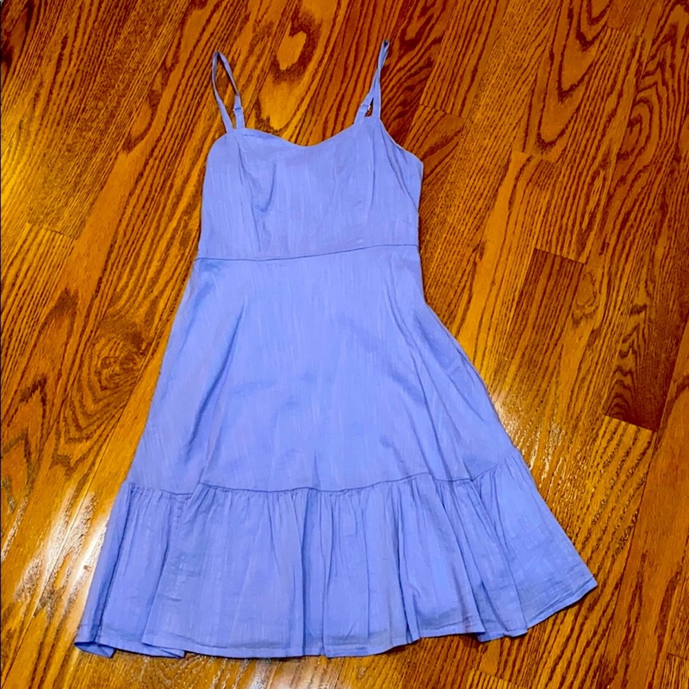 New lavender above knee length summer dress